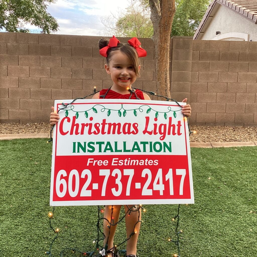 lights of phoenix family sign