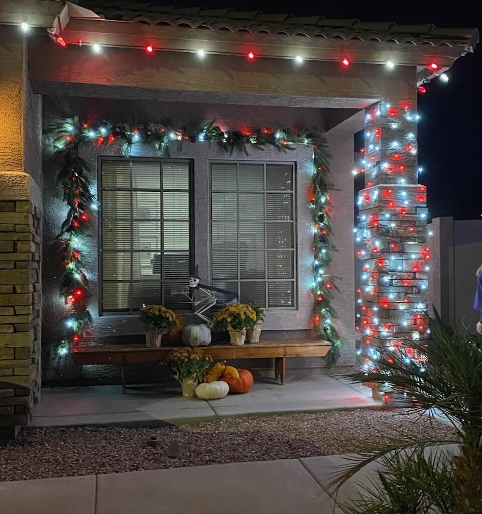 phoenix az porch christmas decor